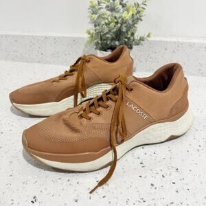mens lacoste Court Drive Sneakers Brown Size 9.5